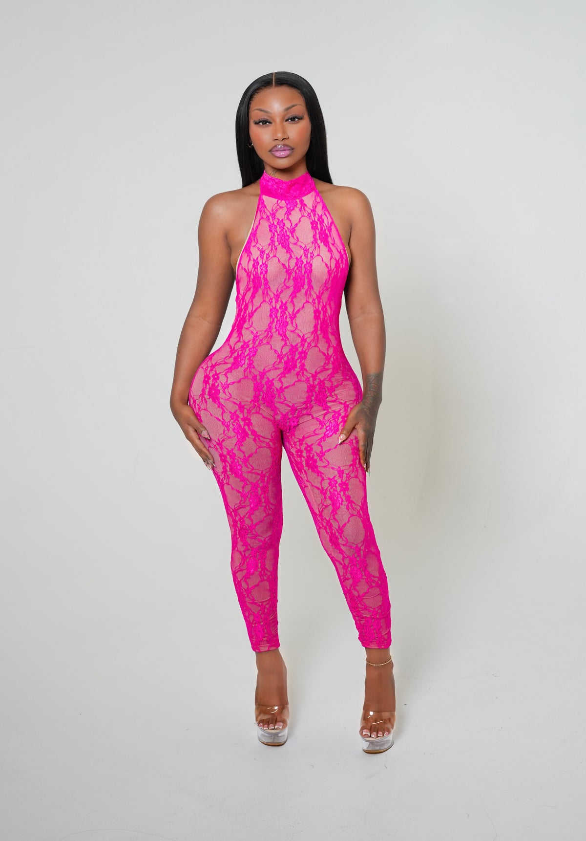 Midnight Barbie Lace Jumpsuit